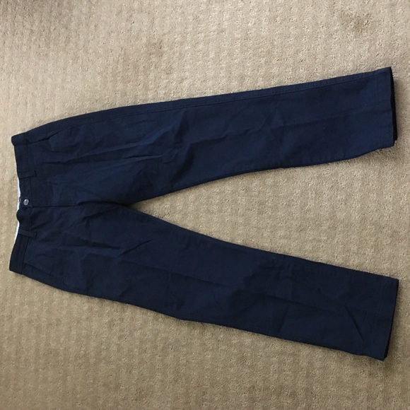 George Other - Navy blue flat front men’s pants, stretch 30x30